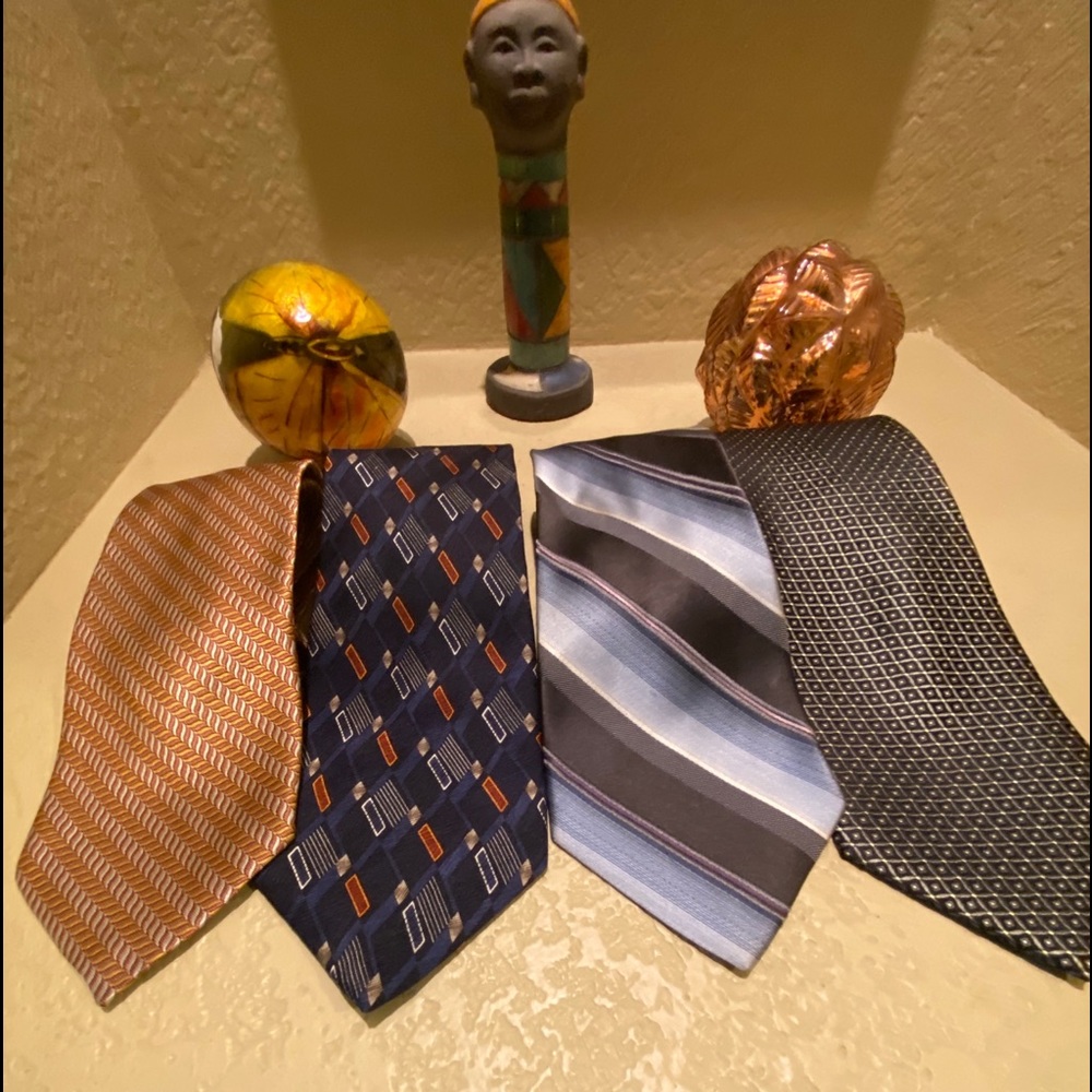 4 silk Ties